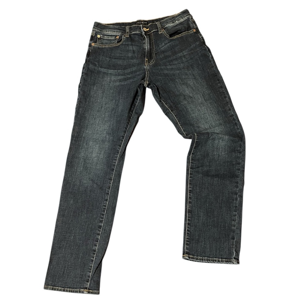 Lucky Brand 410 Jeans Mens 32x34 Blue Dark Wash Straight Leg Athletic